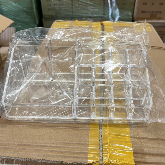 Clear Acrylic Makeup Organizer Lipstick Holder Vanity Storage Bathroom Bedroom - Picture 5 of 5